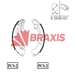 BRAXIS ARKA FREN BALATASI PABUÇ