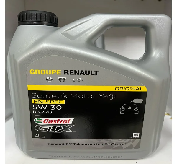 CASTROL 5W30 GTX RN720 4 LT